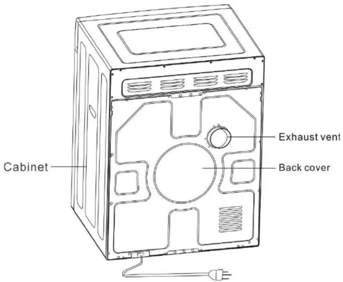 Cabinet Exhaust vent Back cover