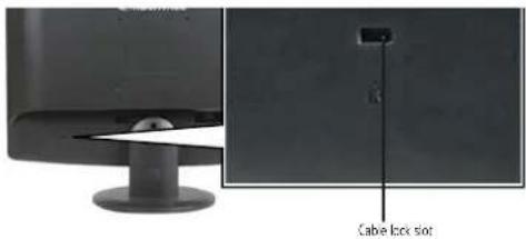 Cable lock slot