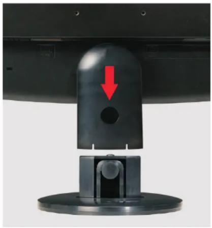 eMachines E203H - Attaching the base - 1