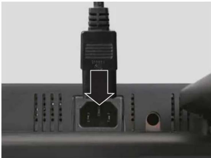 eMachines E181H - ▶ To connect video and power cables: - 2