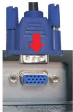 eMachines E180HV - ▶ To connect video and power cables: - 1