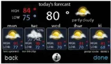 today's forecast HIGH 84° LOW 75° 80° partly cloudy men tuc wed thur fi 50% HIGH: 91° LOW: 77° HIGH: 90° LOW: 72° HIGH: 81° LOW: 70° HIGH: 81° LOW: 70° HIGH: 81° LOW: 68° back past updated: sun 0th 20p pascal code: 0000's done