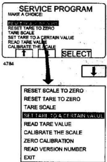 Wascomat EX618cl - Set tare to a certain value - 1