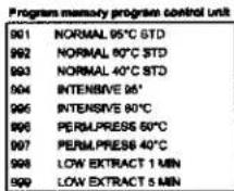 Wascomat EX618cl - To copy a program from the program control unit to a memory card - 7