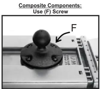 Composite Components: Use (F) Screw F