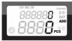 UV MG IR 888880 88880 COUNT D D BAT ADD PCS