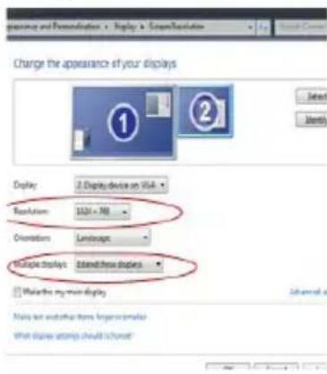 Appearance and Personalization ▶ Display ▶ Screen/Storage Change the appearance of your displays Display: 2. Display device on Web Resolution: 1024 x 780 Orientation: Landscape Multiple displays: Islanded three displays Make the my own display Main to another item, please make what display settings should be saved