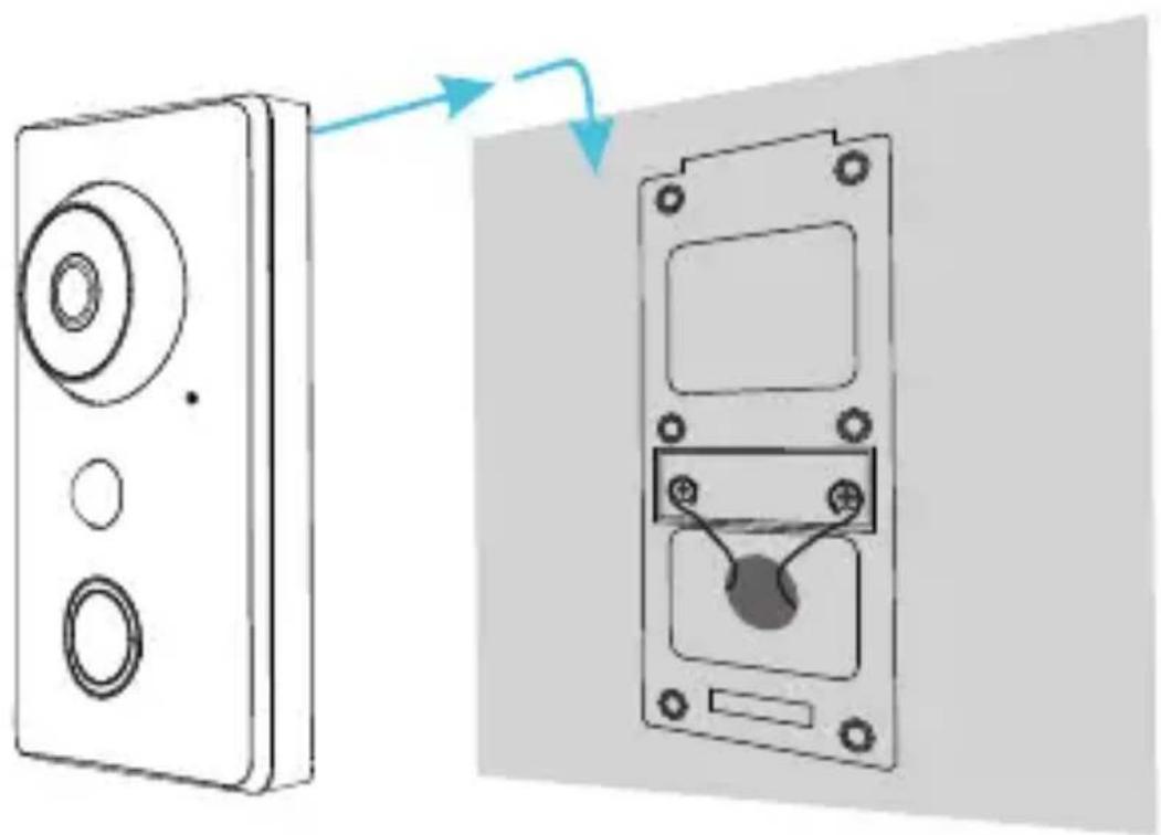 Zmodo Smart - Attach the doorbell to the mounting bracket and adjust the camera as needed. - 1