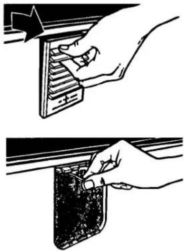 KITCHENAID KUCC151 - Changing the charcoal air filter - 1