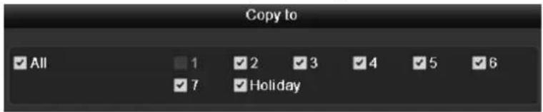 Copy to All 1 2 3 4 5 6 7 Holiday
