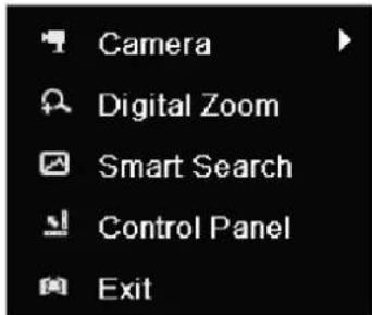 Camera Digital Zoom Smart Search Control Panel Exit