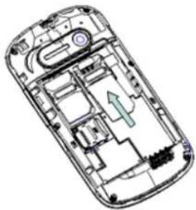 TCL A916 - 安装 SIM 卡和电池 - 2