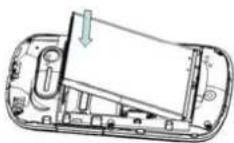 TCL A916 - 安装 SIM 卡和电池 - 4