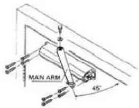 MAIN ARM 45°