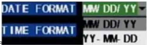 DATE FORMAT MM DD/ YY TIME FORMAT MM DD/ YY YY- MM- DD
