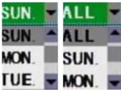 SUN. ALL SUN. ALL MON. SUN. TUE. MON.