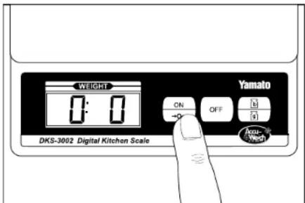 WEIGHT 0:0 DKS-3002 Digital Kitchen Scale ON OFF Yamato New-Week