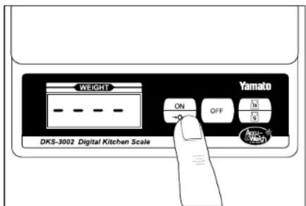WEIGHT ON OFF Yamato DKS-3002 Digital Kitchen Scale