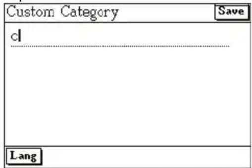 Custom Category Save cl Lang