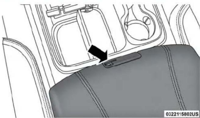 RAM 3500 (2018) - CenterStorageCompartment—IfEquipped - 1