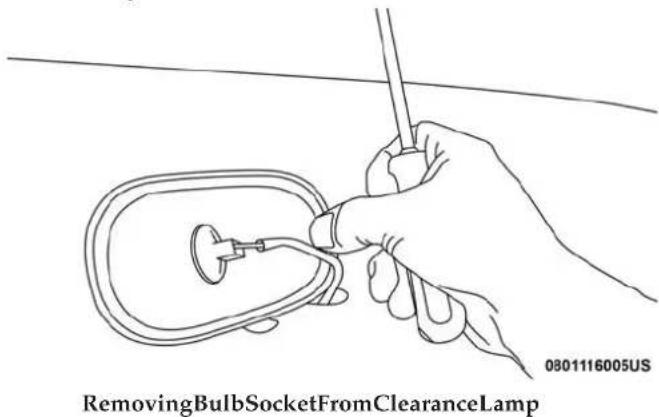 0801116005US RemovingBulbSocketFromClearanceLamp