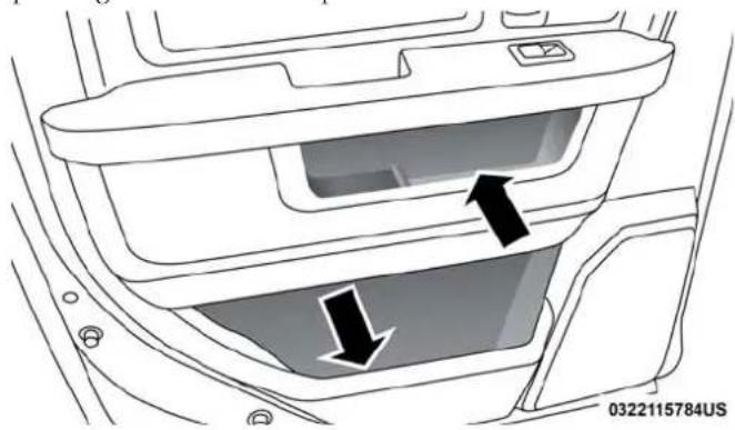 RAM 3500 (2018) - RearDoorStorage—IfEquipped - 1