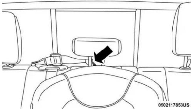 RAM 3500 (2018) - TetherStrapLoopWithHeadRestraintInRaisedPosition - 1