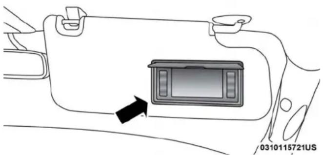 RAM 3500 (2018) - Illuminated Vanity Mirror — If Equipped - 1