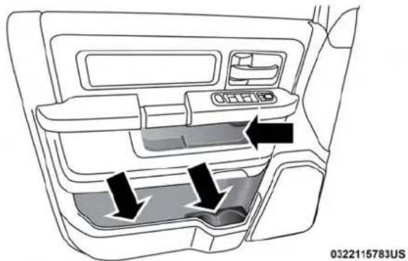 RAM 3500 (2018) - FrontDoorStorage—IfEquipped - 1