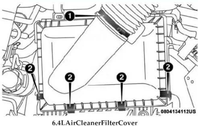 1 2 2 2 0804134112US 6.4LAirCleanerFilterCover