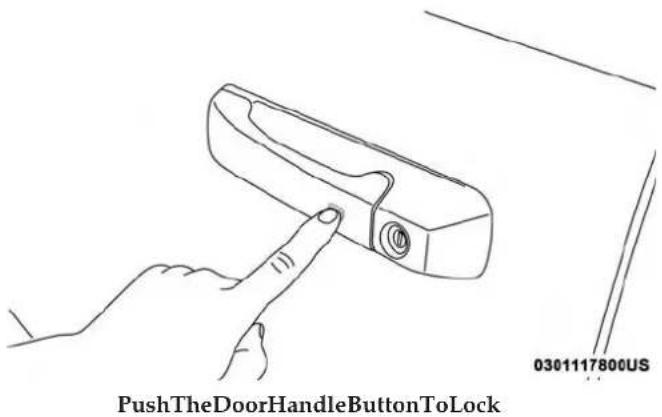 PushTheDoorHandleButtonToLock 0301117800US