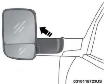RAM 3500 (2018) - Trailer Towing Mirrors — If Equipped - 1