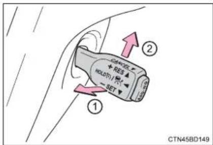 TOYOTA Highlander Hybrid (2018) - Canceling and resuming the speed control - 1