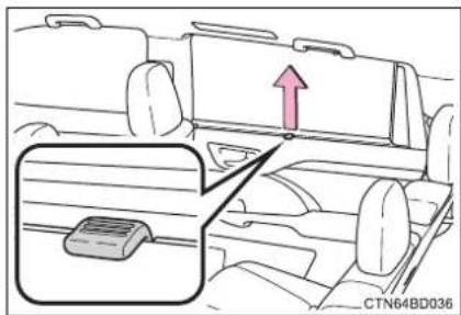 TOYOTA Highlander Hybrid (2018) - Rear sunshades (if equipped) - 1