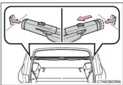 TOYOTA Highlander Hybrid (2018) - ■ Installing the luggage cover - 3