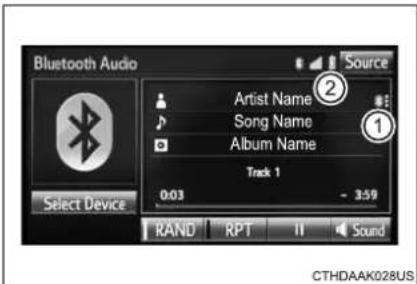 TOYOTA Highlander Hybrid (2018) - Status display - 1