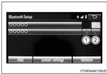 TOYOTA Highlander Hybrid (2018) - Connecting a Bluetooth® device - 1