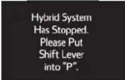 TOYOTA Highlander Hybrid (2018) - If a warning message is displayed - 3