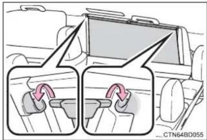 TOYOTA Highlander Hybrid (2018) - Rear sunshades (if equipped) - 2