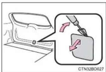 TOYOTA Highlander Hybrid (2018) - If the back door opener is inoperative - 1