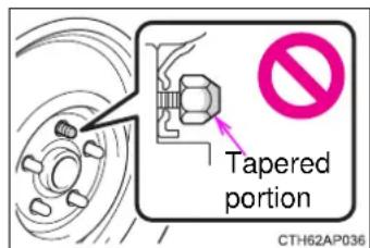 TOYOTA Highlander Hybrid (2018) - ■ When installing the wheel nuts - 1