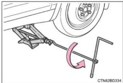 TOYOTA Highlander Hybrid (2018) - Installing the spare tire - 4