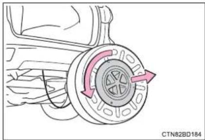 TOYOTA Highlander Hybrid (2018) - Taking out the spare tire - 12