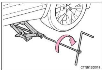 TOYOTA Highlander Hybrid (2018) - Replacing a flat tire - 4