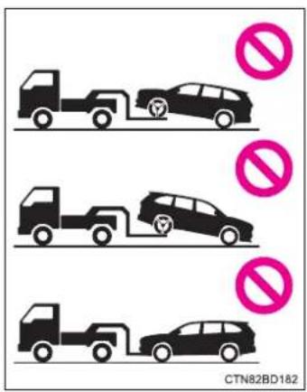 TOYOTA Highlander Hybrid (2018) - ■When towing the vehicle - 1