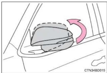 TOYOTA Highlander Hybrid (2018) - Folding the mirrors - 1