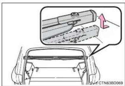 TOYOTA Highlander Hybrid (2018) - ■ Removing the luggage cover - 2