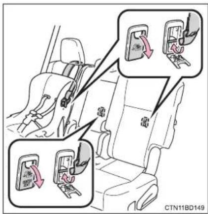 TOYOTA Highlander Hybrid (2018) - Installing child restraints - 4