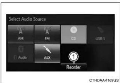 TOYOTA Highlander Hybrid (2018) - Changing audio source - 1