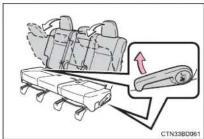 TOYOTA Highlander Hybrid (2018) - ■ Folding down the second seats - 2